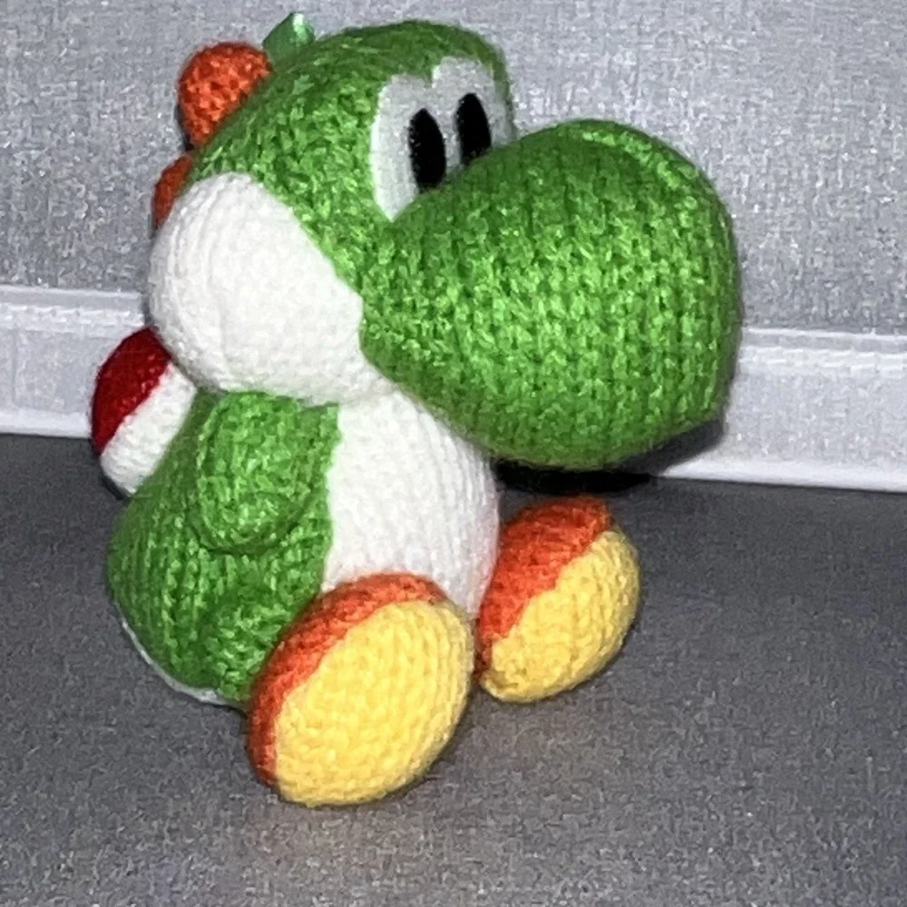 Yoshi Nintendo Switch Amiibo Yoshi's Woolly World Green Yarn 3DS WII U Toy Rare